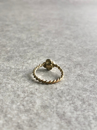 CHANEL Ring Gold Vintage 5xvycp