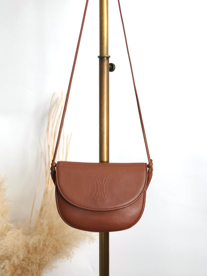 CELINE Blason Shoulder bag Brown Vintage c75hyk