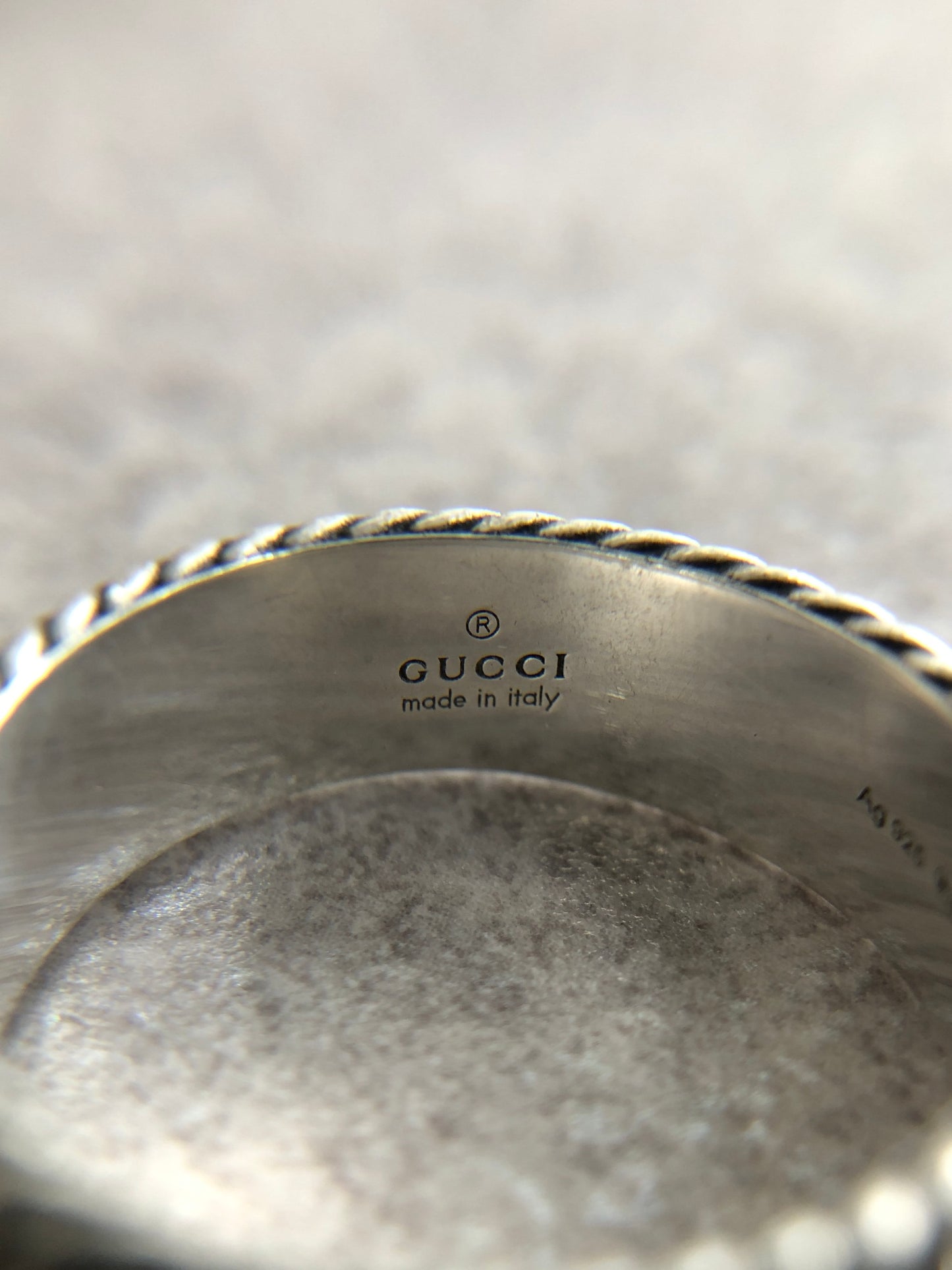 GUCCI SILVER925 Ring Silver Vintage 7jdg6r