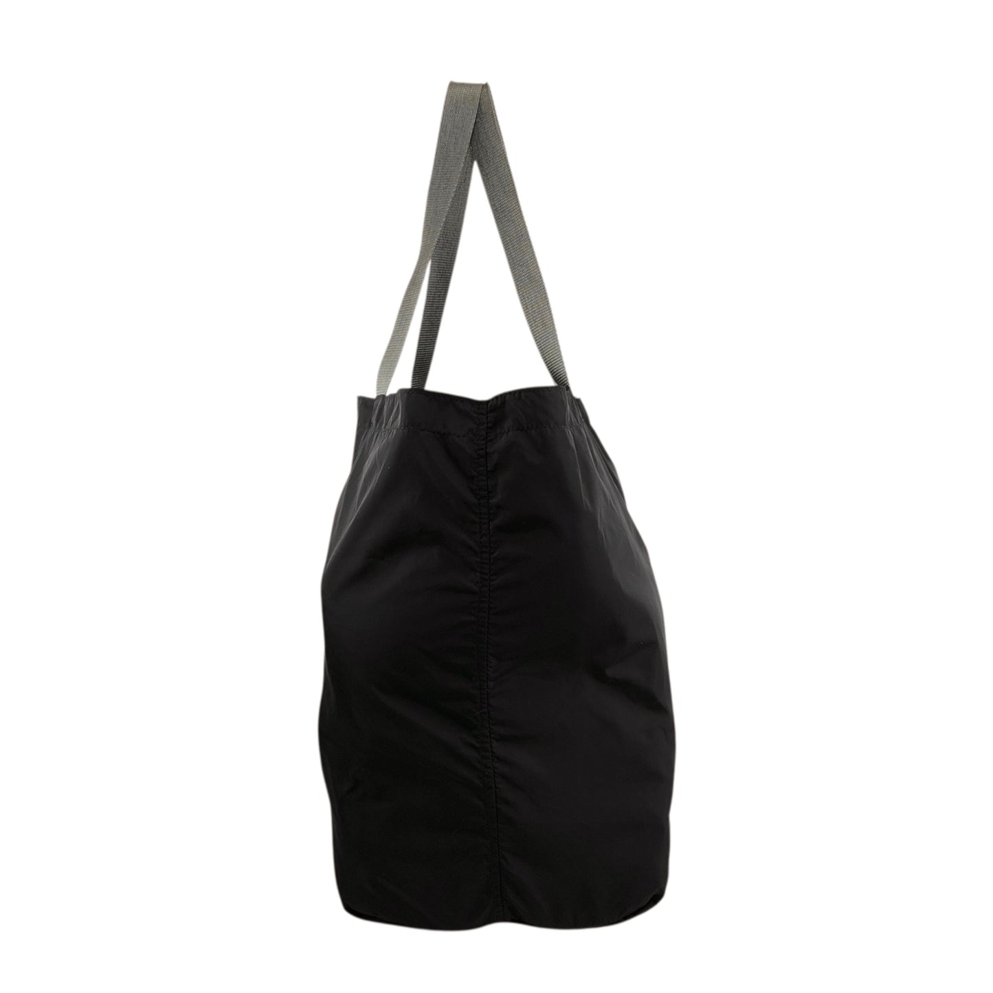 PRADA Tessuto Triangle Logo Totebag Black Vintage kctbn3
