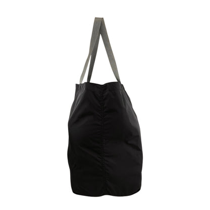 PRADA Tessuto Triangle Logo Totebag Black Vintage kctbn3
