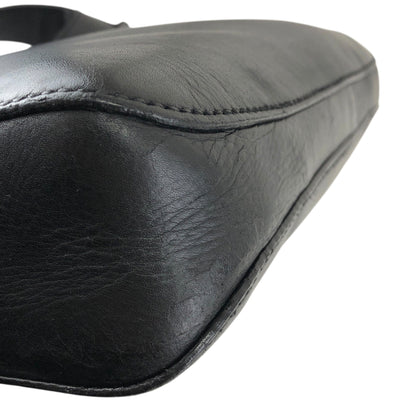 GUCCI Horse Bit Shoulder bag Hobobag Black Vintage s3x3cn