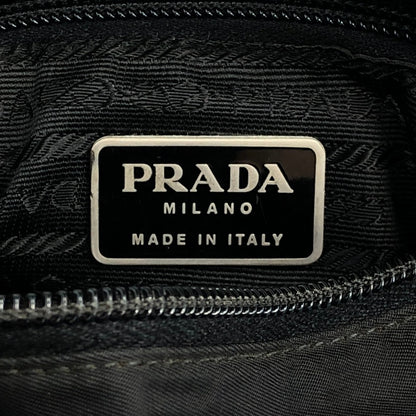 PRADA Tessuto Triangle Logo Totebag Black Vintage wen6ju