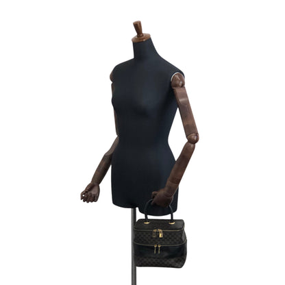 CELINE Macadam Handbag Vanity bag Black Vintage 3u4pwn