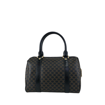 CELINE Macadam Two-way Small Boston bag Shoulder bag Black Vintage mdni2d