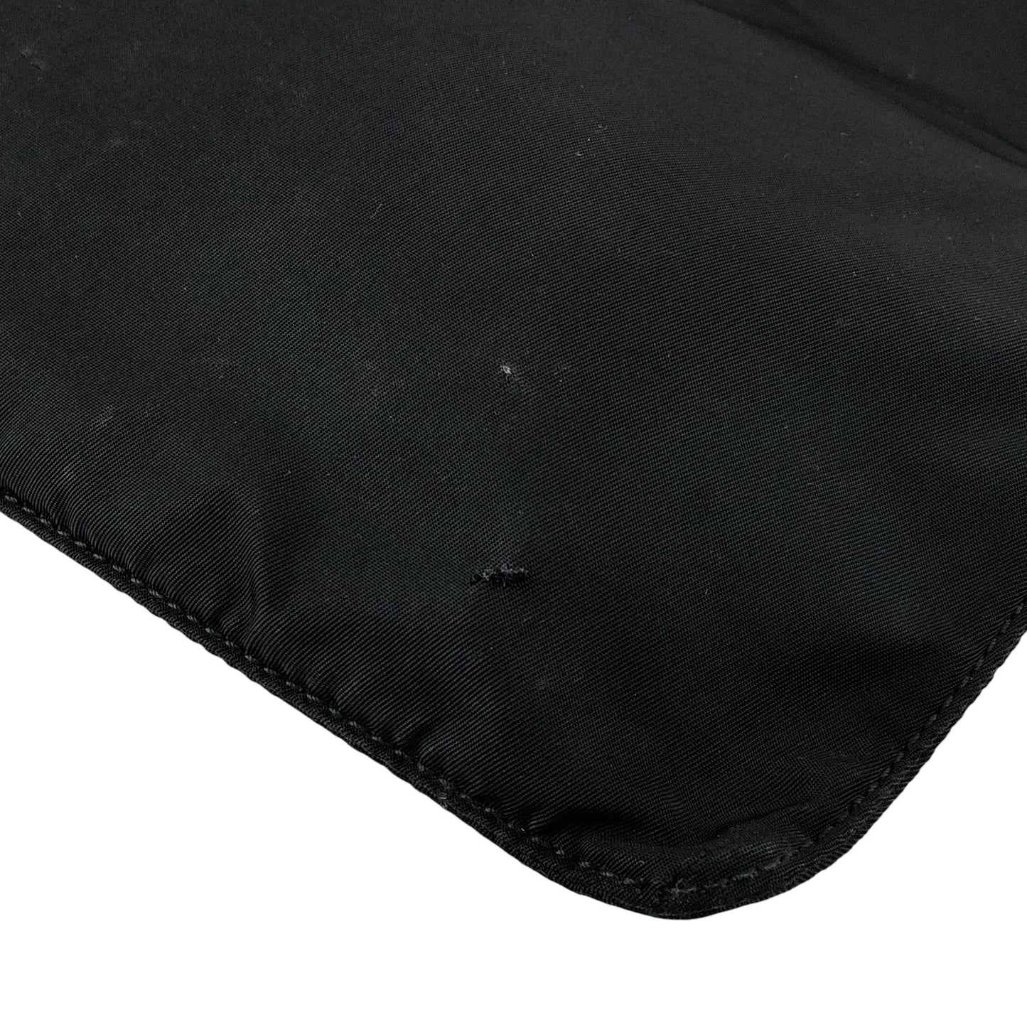 PRADA Tessuto Triangle Logo Shoulder bag Black Vintage mdycd2