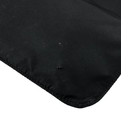 PRADA Tessuto Triangle Logo Shoulder bag Black Vintage mdycd2