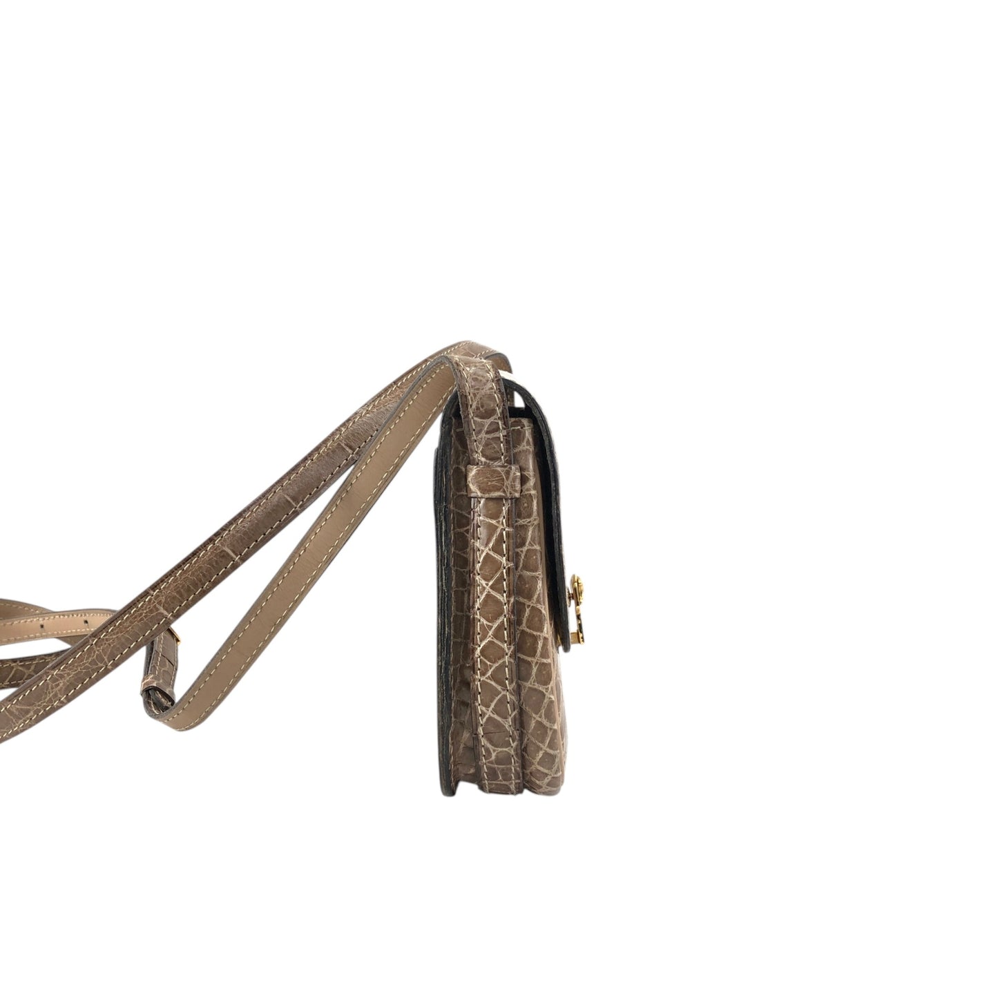 CELINE Blason Shoulder bag Brown Vintage 8xy6kp