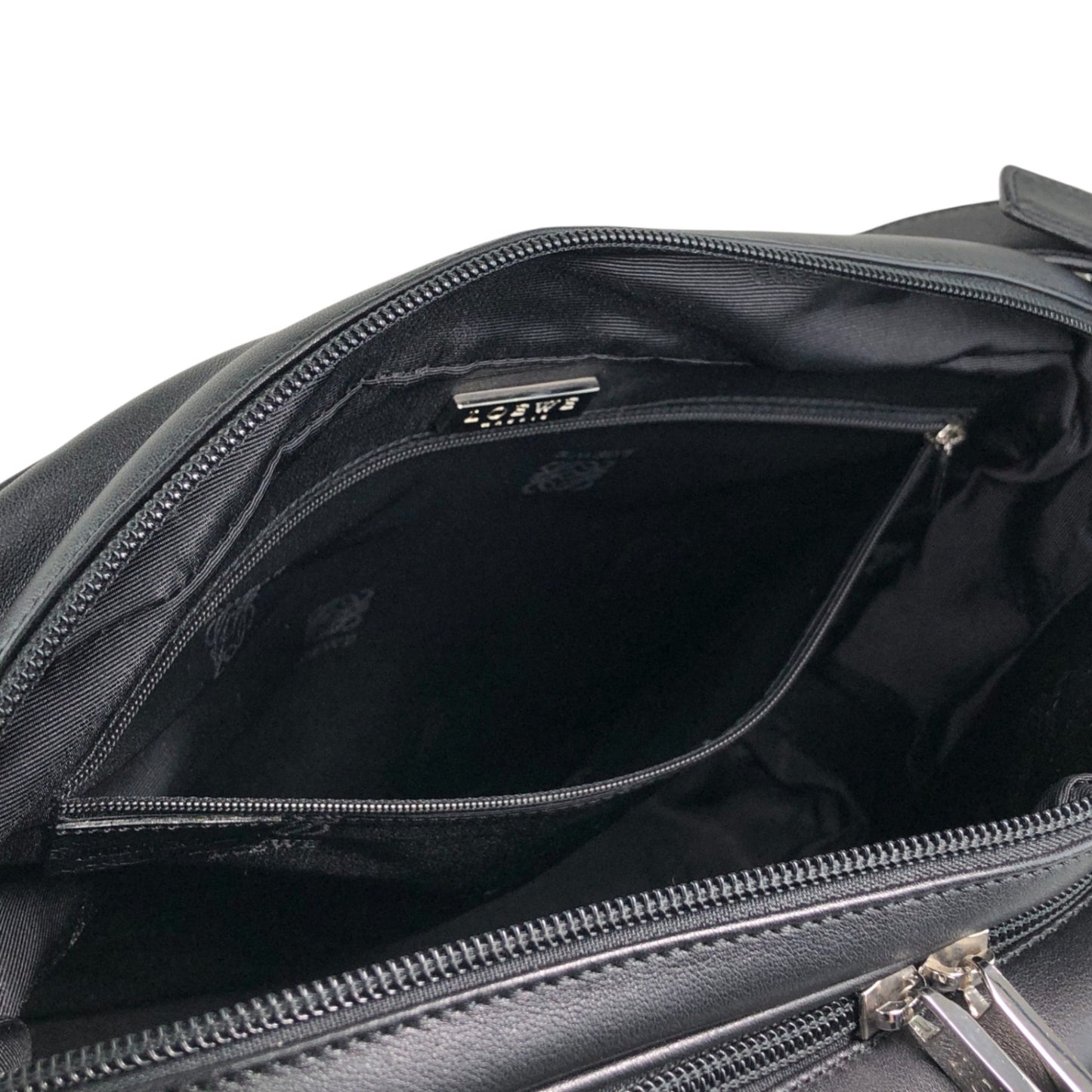 LOEWE Anagram Shoulder bag Black Vintage irfme7