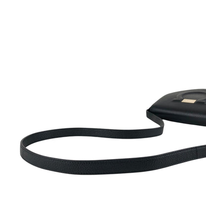 Salvatore Ferragamo Gancini Shoulder bag Black Vintage da8ayc