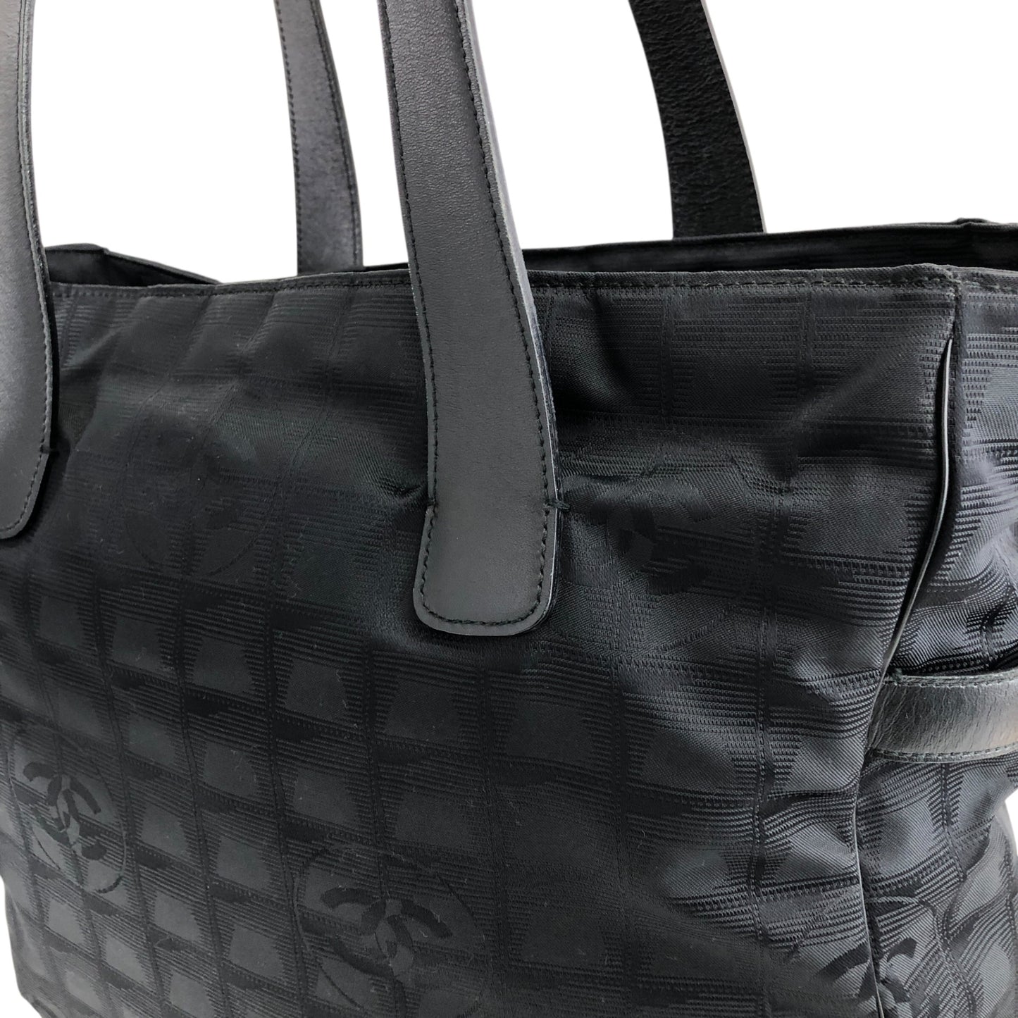 CHANEL New Travel Line Totebag Black Vintage udc3tm