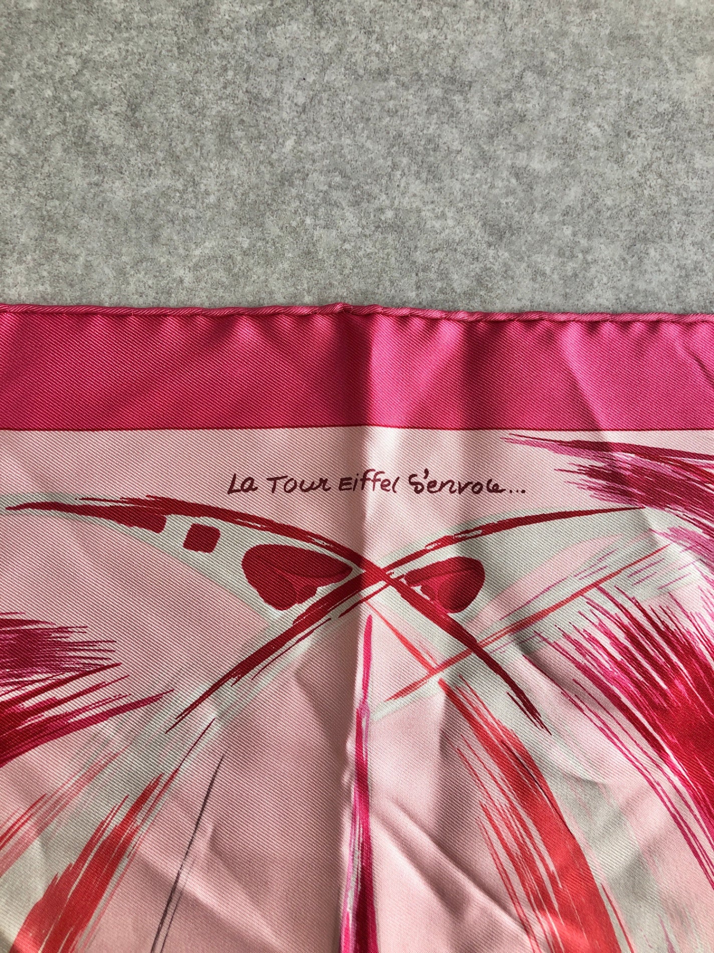 HERMES SILK Scarf Pink Vintage dmp2j5