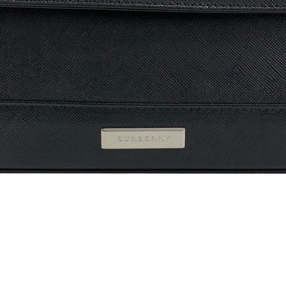 BURBERRY Logo Handbag Black Vintage gw5ren