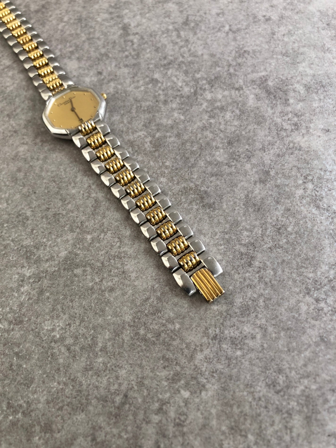Christian Dior Quartz Watch Gold×Silver 40.203 Vintage 45bvr8