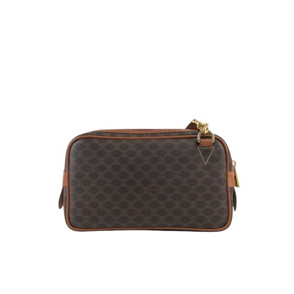 CELINE Macadam Blason Shoulder bag Brown Vintage m7s7jn