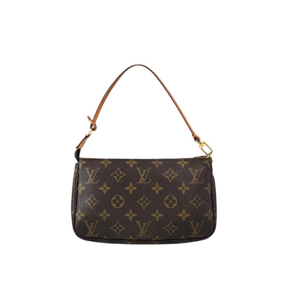 LOUIS VUITTON Monogram Small Handbag Brown M51980 Vintage vvdnun