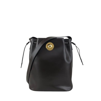CELINE Starball Drawstring Shoulder bag Brown Vintage 4nhtxx