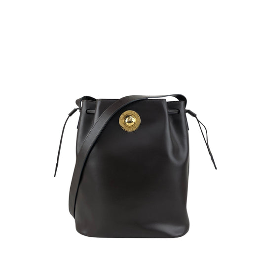 CELINE Starball Drawstring Shoulder bag Brown Vintage 4nhtxx