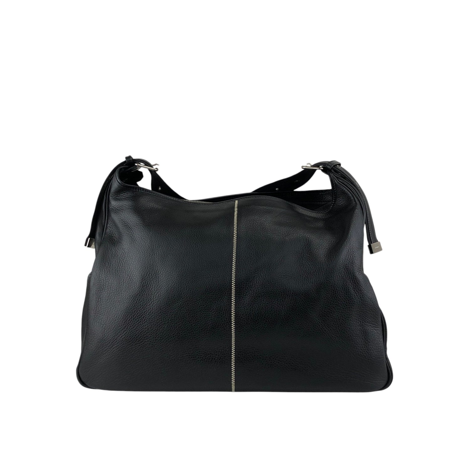 BURBERRY Front Buckle Shoulder bag Black Vintage tpmx3y