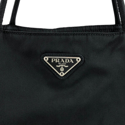 PRADA Triangle Logo Totebag Black Vintage z3ewpi
