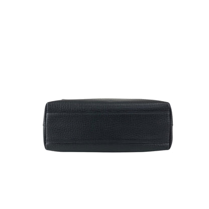LOEWE Logo Embossed Handbag Shoulder bag Black Vintage rpd54b