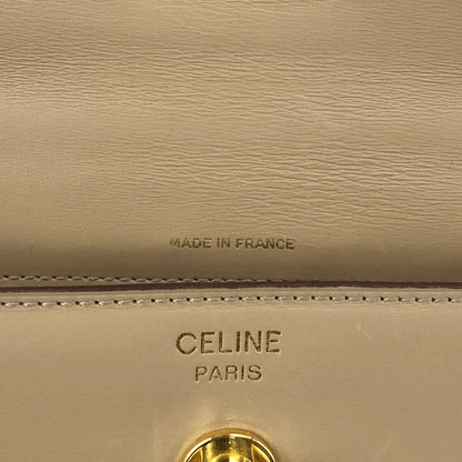 CELINE Gancini Handbag Beige Vintage fz83cr
