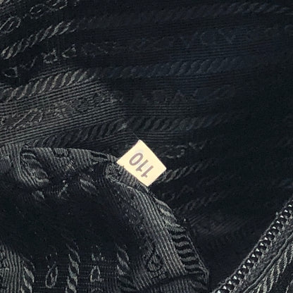 PRADA Triangle Logo Rope Handle Nylon Totebag Black Vintage dkh87x