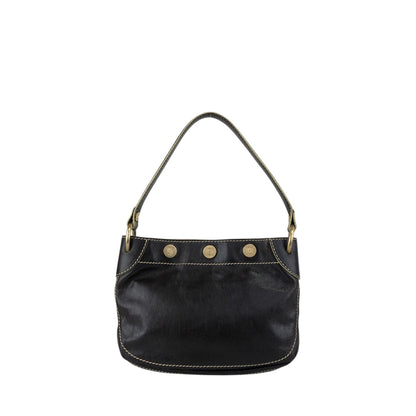 CELINE Blason Shoulder bag Hobobag Brown Vintage 4ykatc