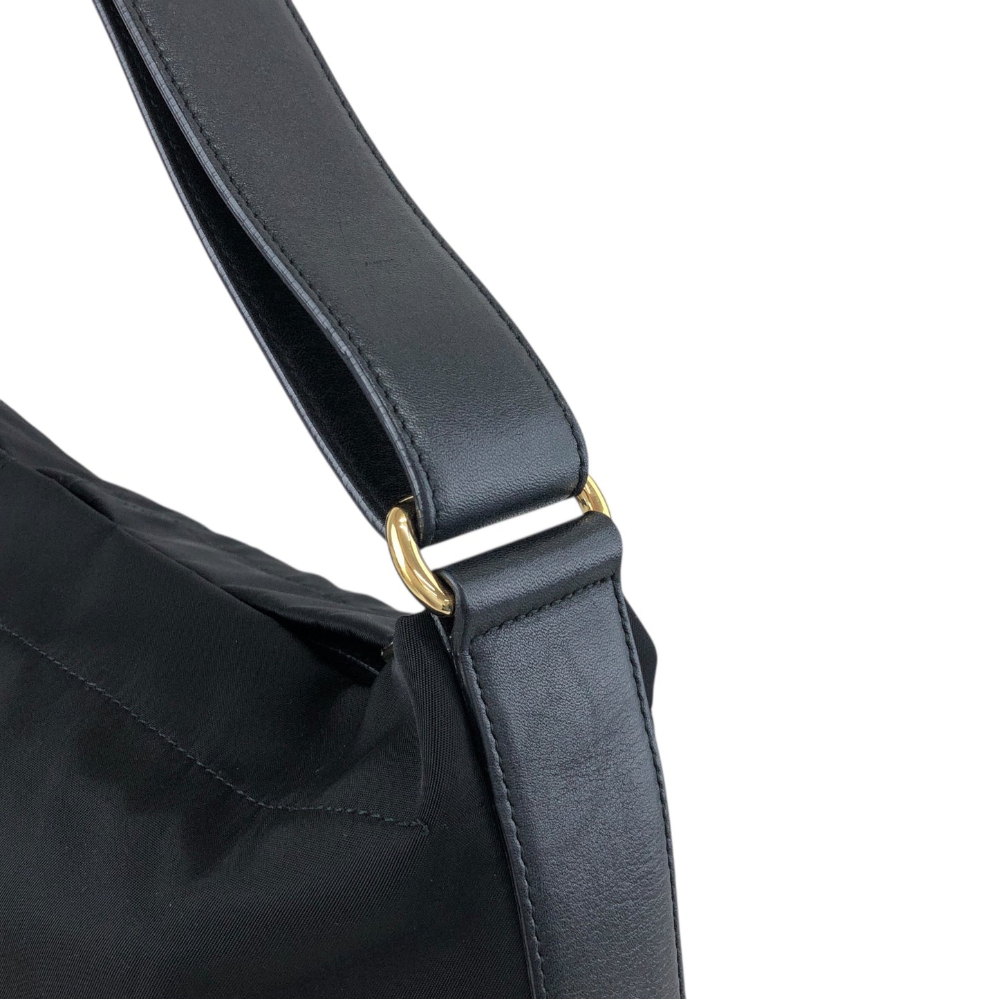 Salvatore Ferragamo Vala Ribbon Shoulder bag Hobobag Black Vintage ayh78w