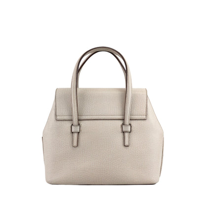 LOEWE Logo Embossed Handbag Ivory Vintage kfsngw