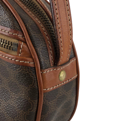 CELINE Macadam  Blason Shoulder bag Brown Vintage t4wybd