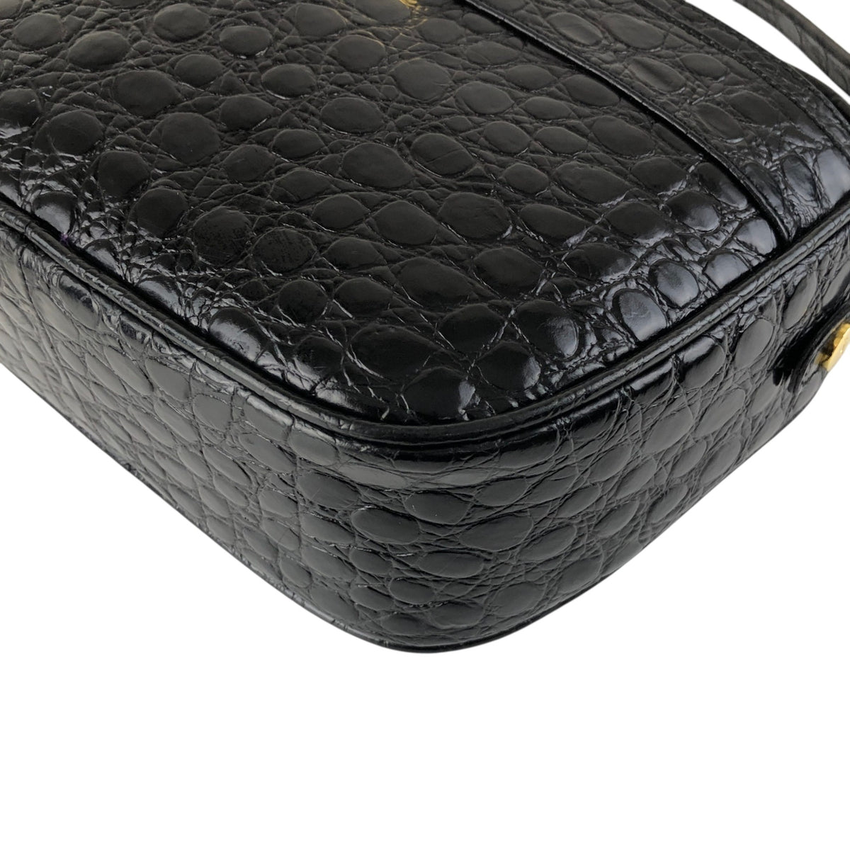 Salvatore Ferragamo Logo Shoulder bag Black Vintage 2vgt32
