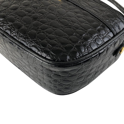 Salvatore Ferragamo Logo Shoulder bag Black Vintage 2vgt32