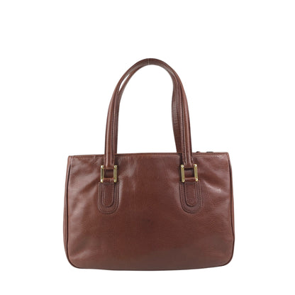 LOEWE Anagram Handbag Brown Vintage tewjne