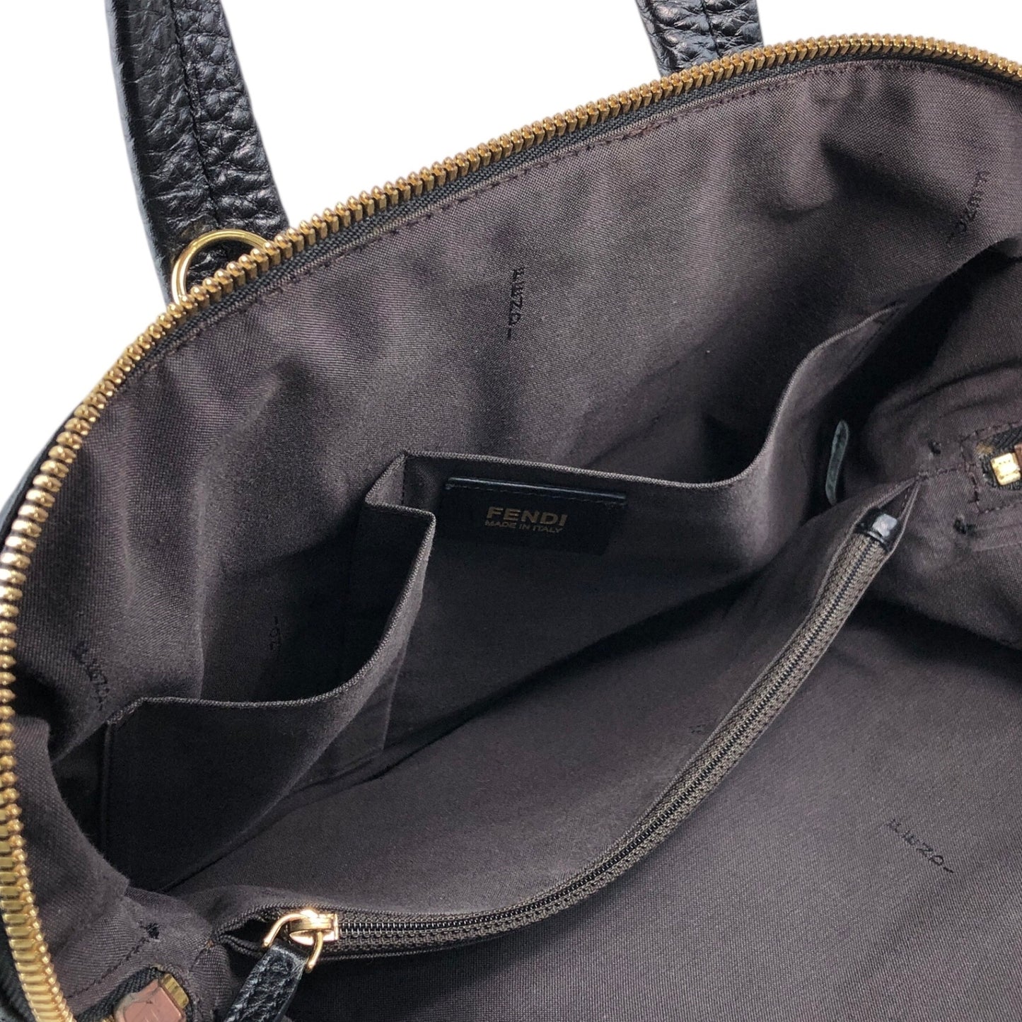 FENDI Two-way Handbag Shoulder bag Black 8BL114-HXF Vintage 66eazz