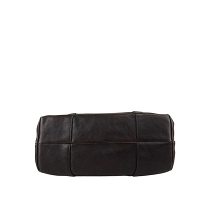 CELINE Horse Carriage Handbag Brown Vintage xsytb4