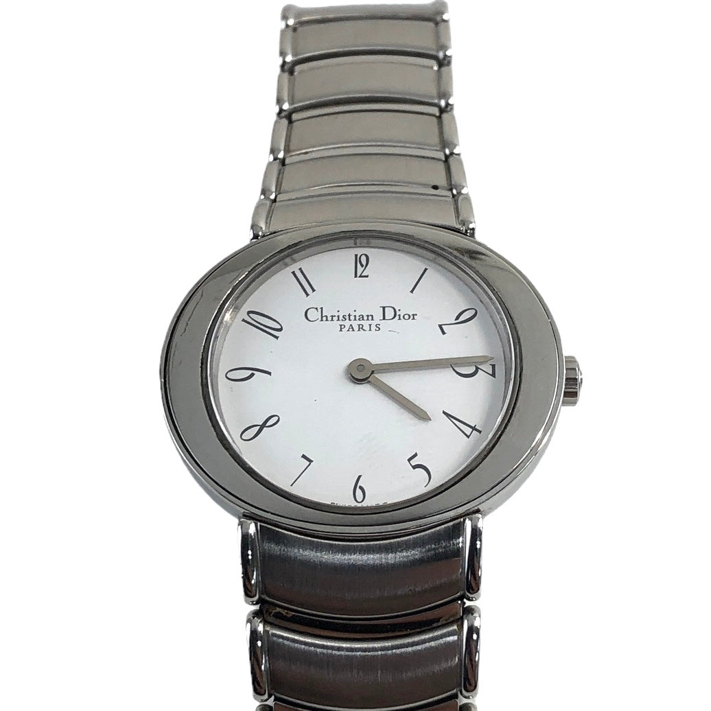 Christian Dior D76-100 Quartz Watch Silver Vintage ex8f3v