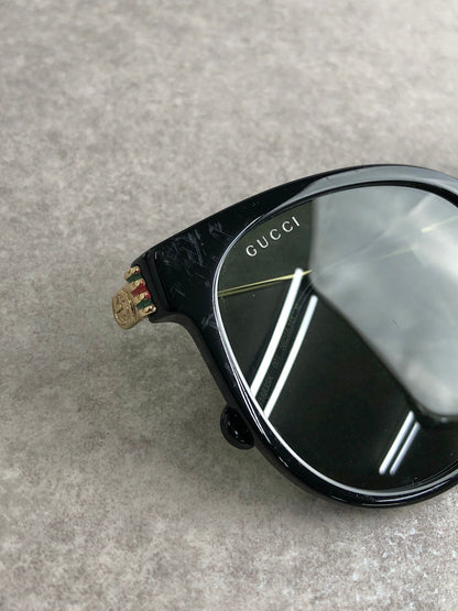 GUCCI Sherry Line Logo Sunglasses Black 1883SK Vintage d3gda7