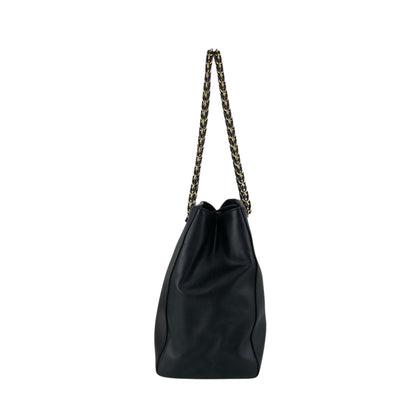 Salvatore Ferragamo Vala Ribbon Handbag Chain Shoulder bag Black Vintage 7fajd7