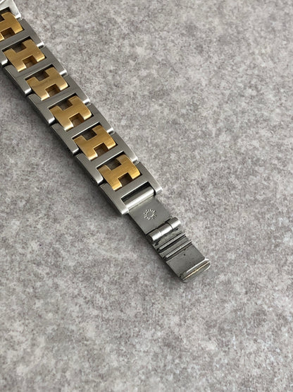 HERMES Quartz Watch Gold×Silver 317623 Vintage aai6x8
