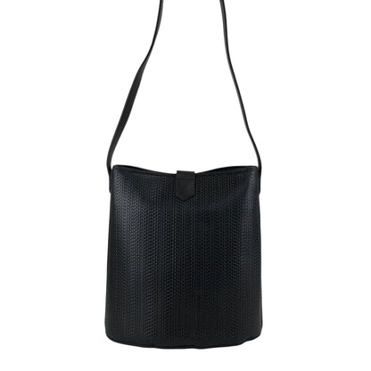 Christian Dior Logo Shoulder bag Black Vintage ysncmj