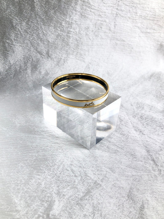 HERMES Bangle White Vintage x2rrgb