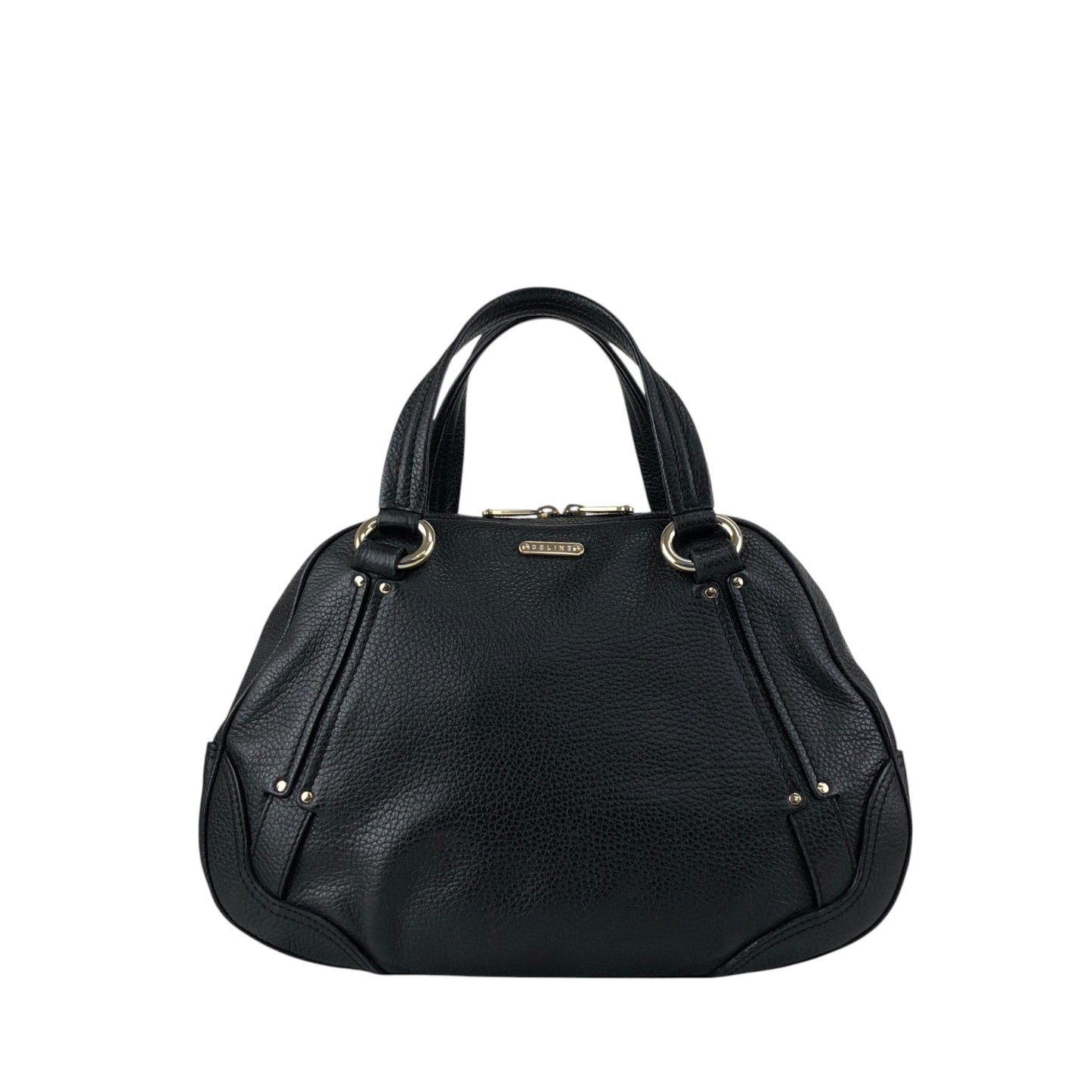 CELINE Logo Small Boston bag Handbag Black Vintage fr3ikk