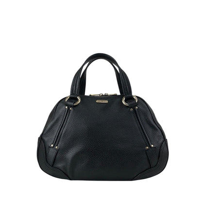 CELINE Logo Small Boston bag Handbag Black Vintage fr3ikk