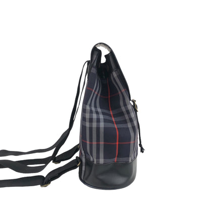 BURBERRY Logo Backpack Navy Vintage trbpyn