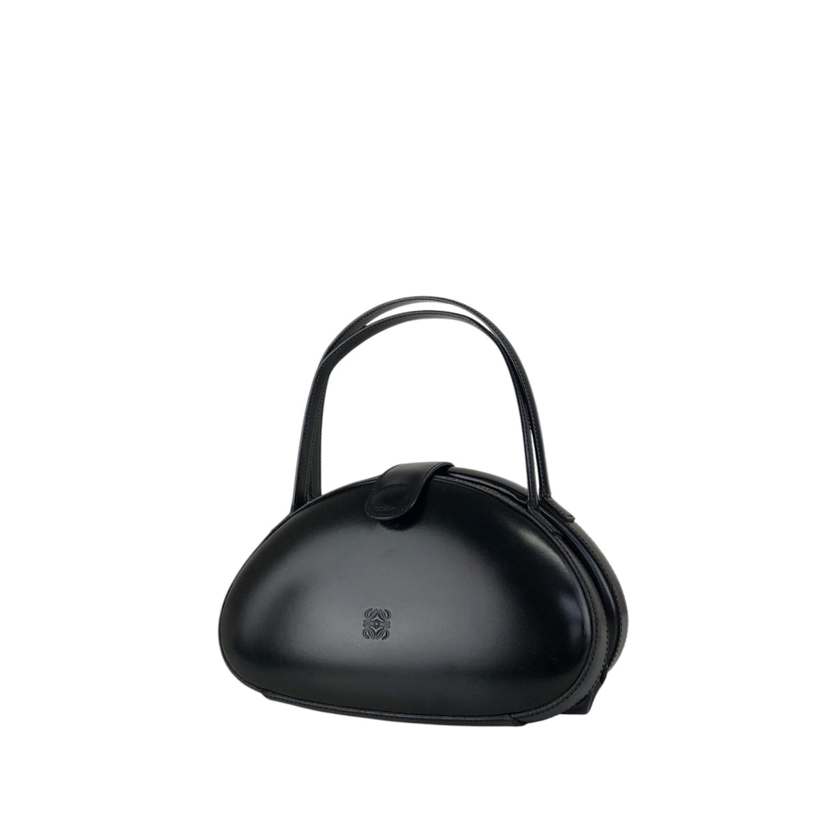 LOEWE Anagram Top Handle Handbag Black Vintage ihd733
