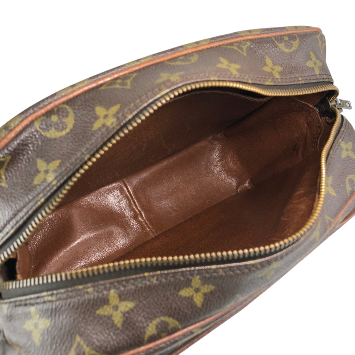 LOUIS VUITTON Monogram Shoulder bag Brown Vintage sawe4x