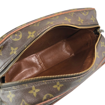 LOUIS VUITTON Monogram Shoulder bag Brown Vintage sawe4x