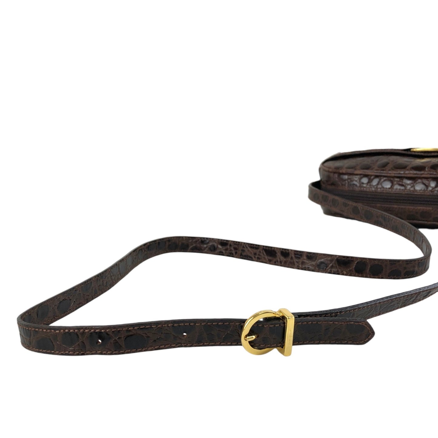 Salvatore Ferragamo Vala Ribbon Shoulder bag Brown Vintage xth3zu