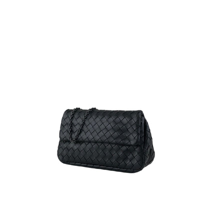 Bottega Veneta Intrecciato Shoulder bag Black Vintage 37ps5x